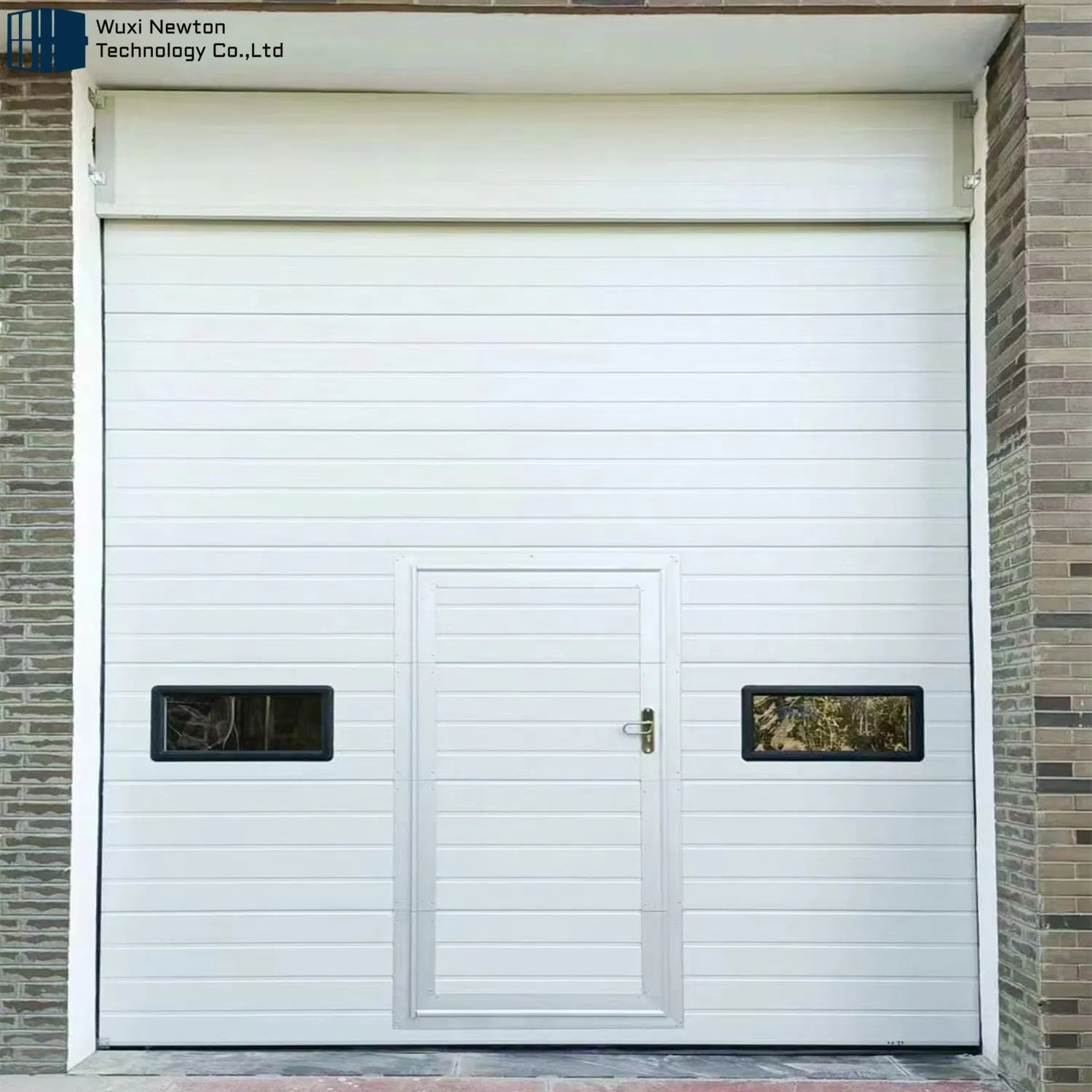 Security Sectional Factory Industrial Door with Window Door