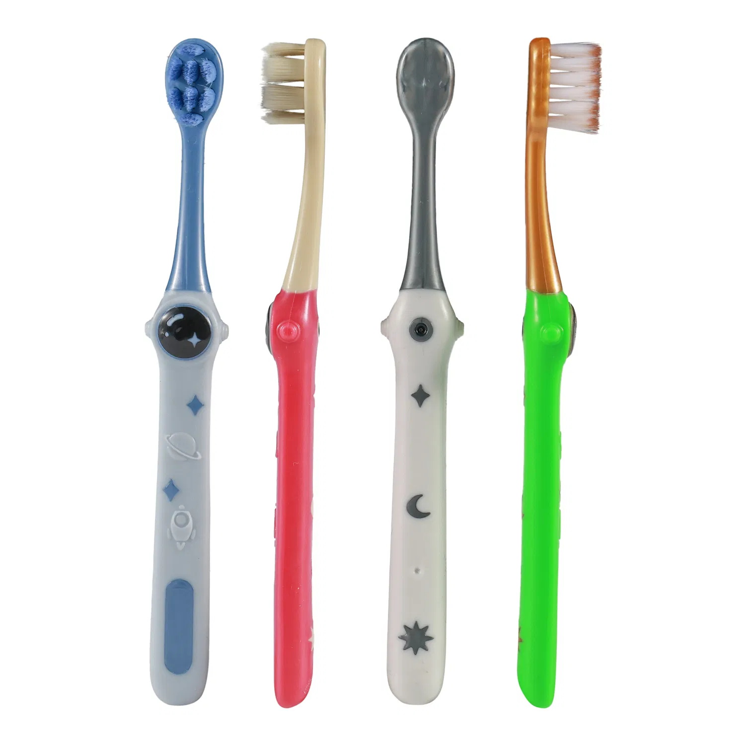 Soft Bristles Cartoon DuPont Tynex Bristles TPE Kids Child Toothbrush