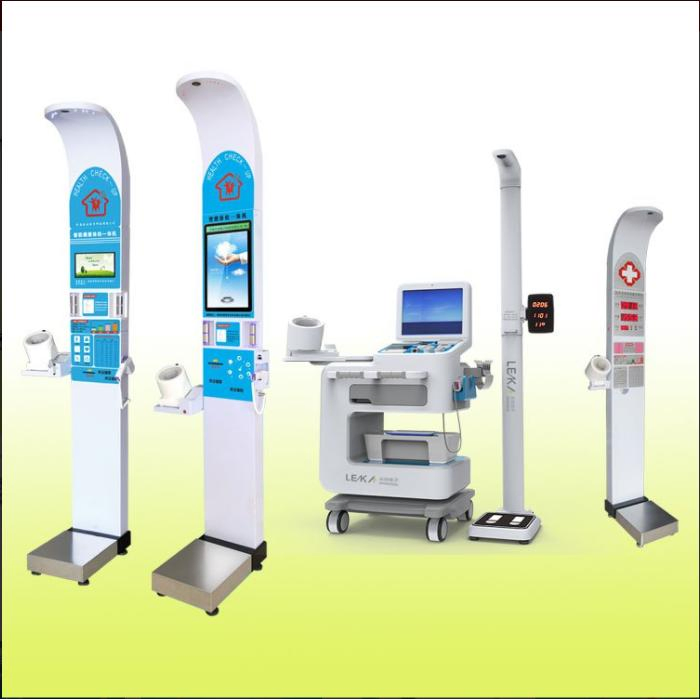 Medical Self Service Health Check up Kiosk for Body Fat Blood Pressure