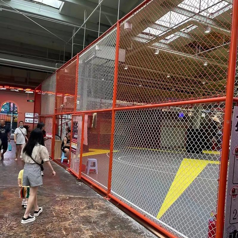 High Thicknessgalvanized PVC Coated Wire Mesh Diamond Hole Cyclone Fencing Chain Link Fence with CE ISO Certification for Park Courtyard Stadium