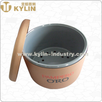 New Inventions Double Wall Insulated Aluminum Ice Bucket with Lid