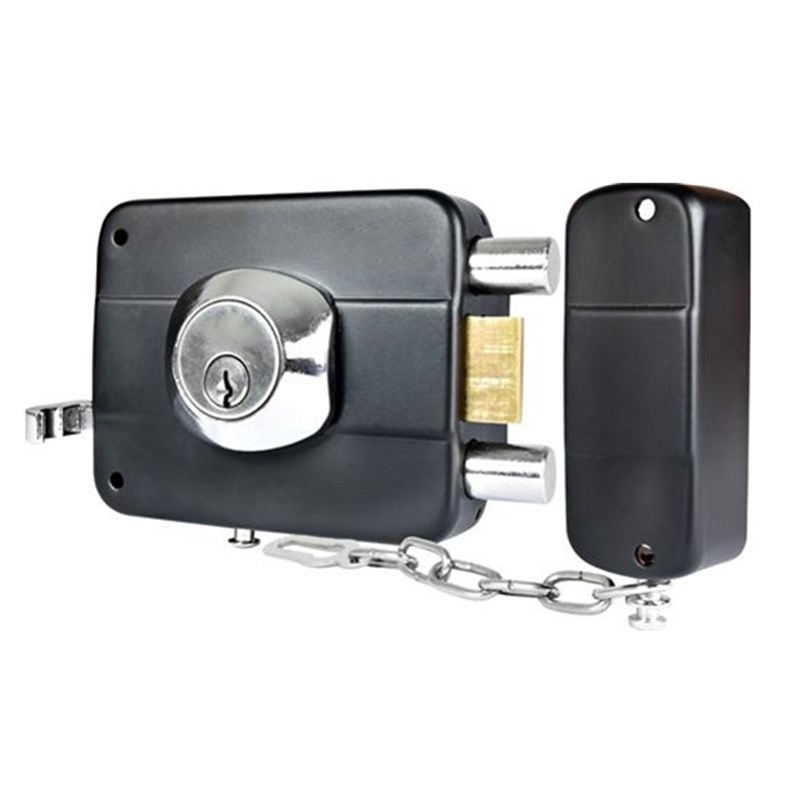 Cerradura Sobreponer Door Anti-Theft Night Latch 7 Pin Single Bolt Rim Lock