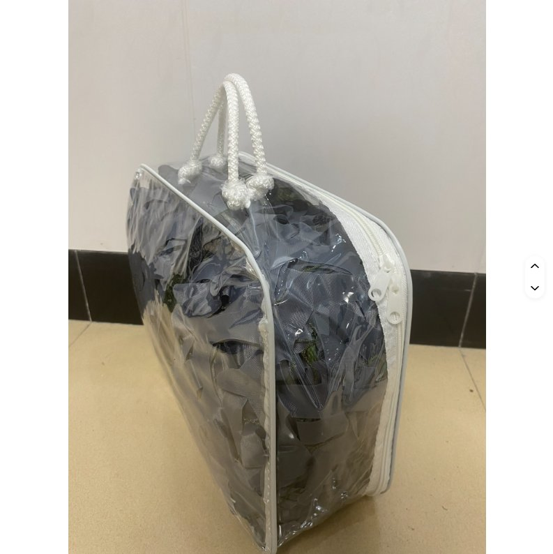 White Camouflage Net with Transparent Handbag Packaging, Outdoor Garden Decoration & Shade Net