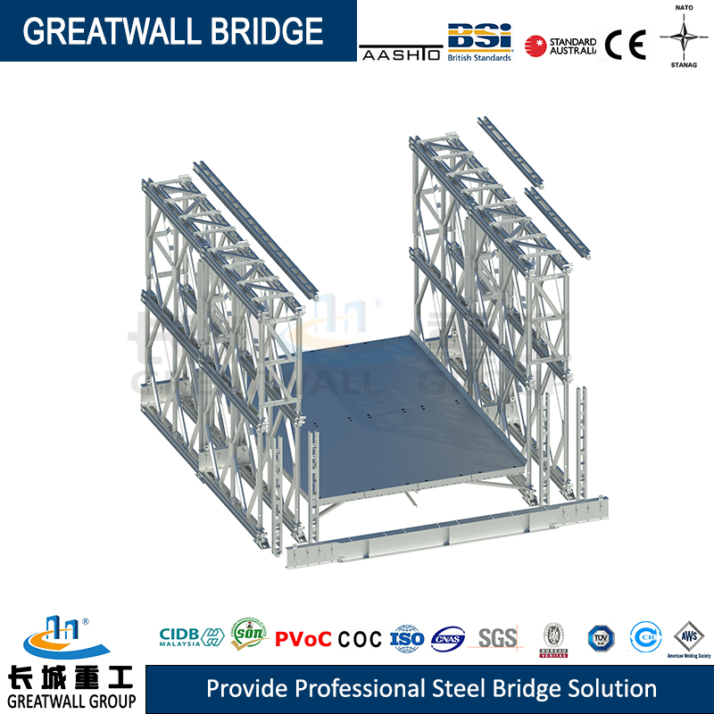 Modular Bridge Portable Steel Temporary Bridge Preferential Manufacturers