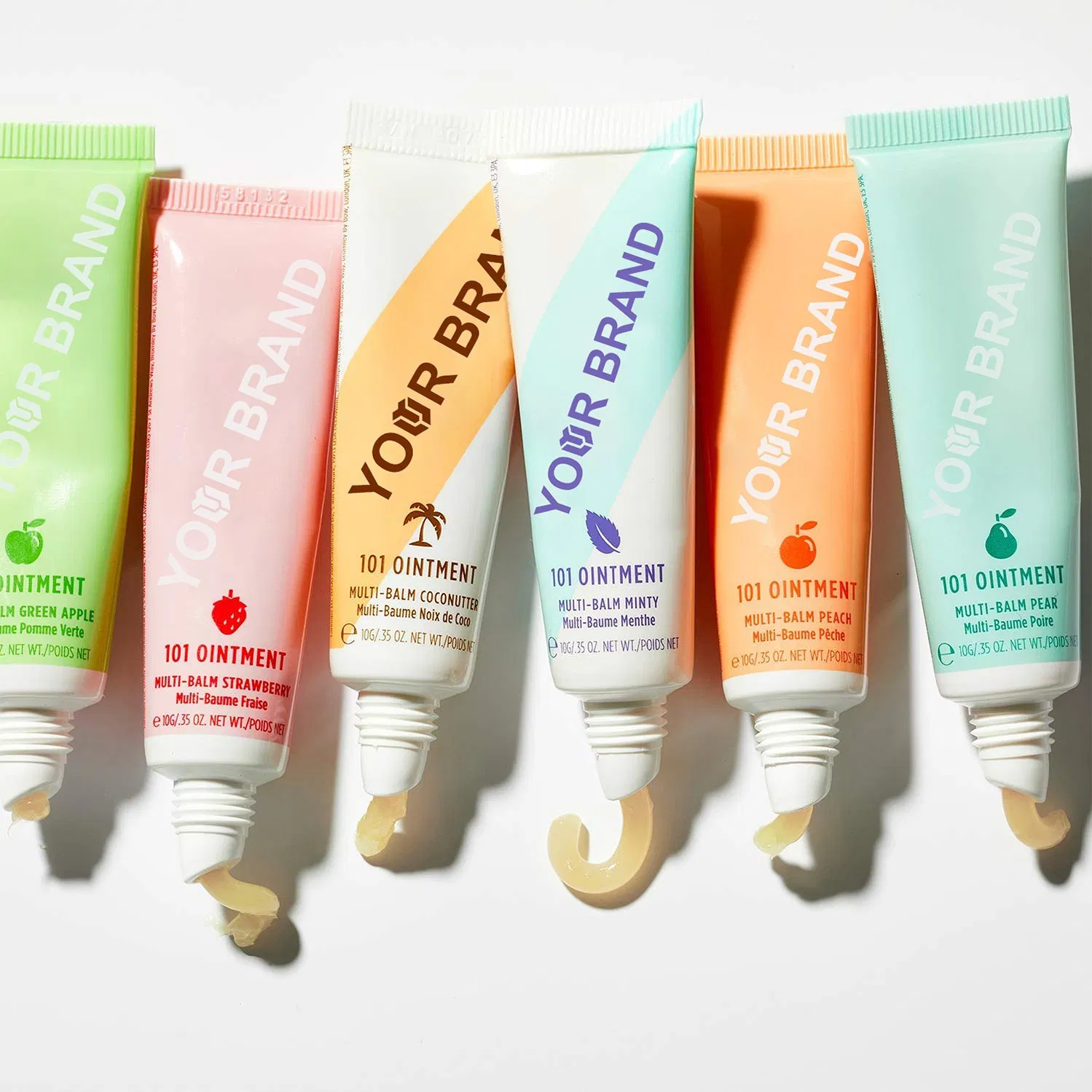 Private Logo Personal Branded Custom Logo Organic Natural Vegan Deep Hydrating Moisturising Lip Balm for Dry, Cracked Lips, Cuticles, Elbows, Dry Skin