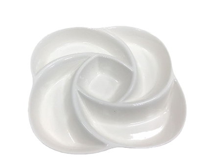 Керамическая тарелка с пятью секциями для дома и отеля