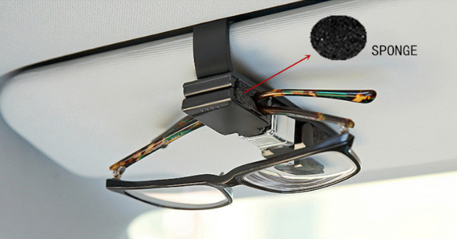 Car Glasses Holder Portable Fastener Sunglasses Clip Glasses Holder