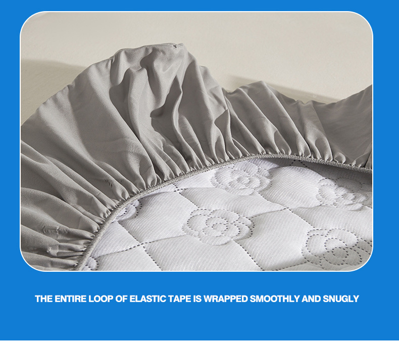 Pure Color All-Round Breathable Antibacterial Waterproof Urine-Proof Home Mattress Protector