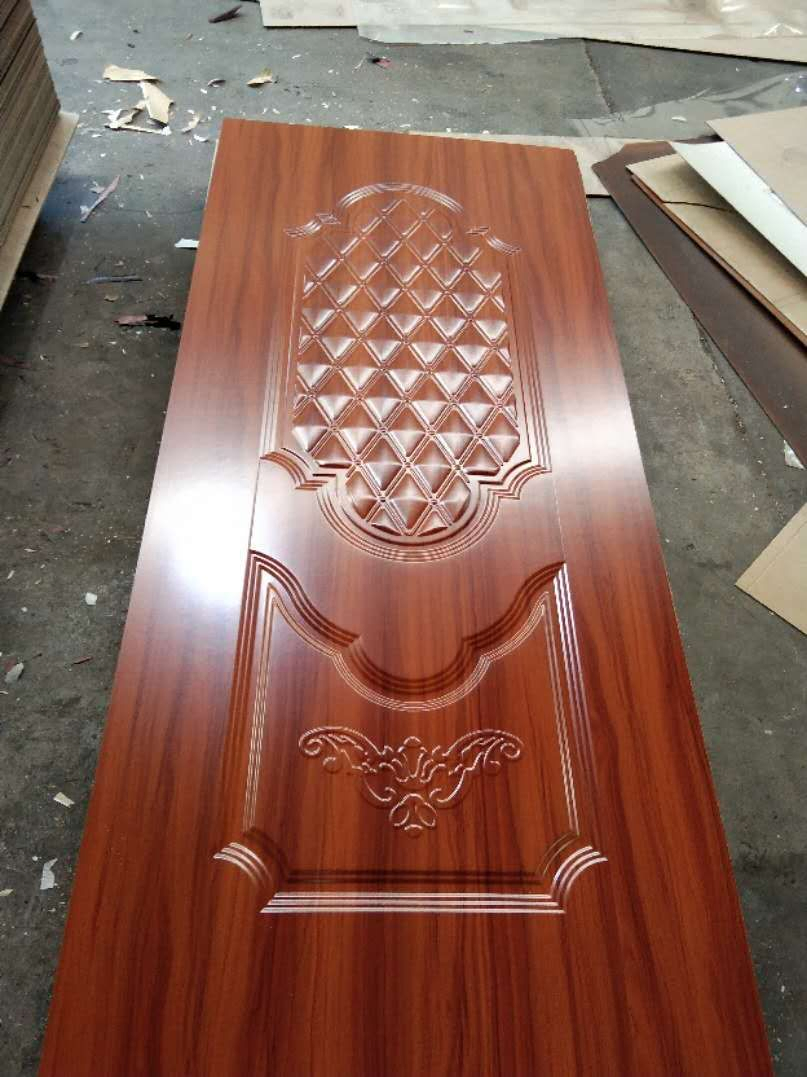 New Pattern MDF Melamine Molded Door Skin with Thickness 2.7mm 3.0mm