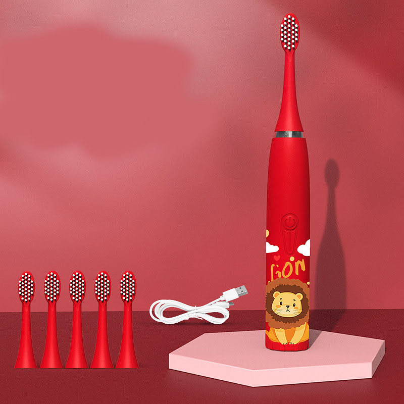 Wholesale Cute Cartoonelectric Tooth Brush Rechargeable Waterproof Kids Electric Toothbrush