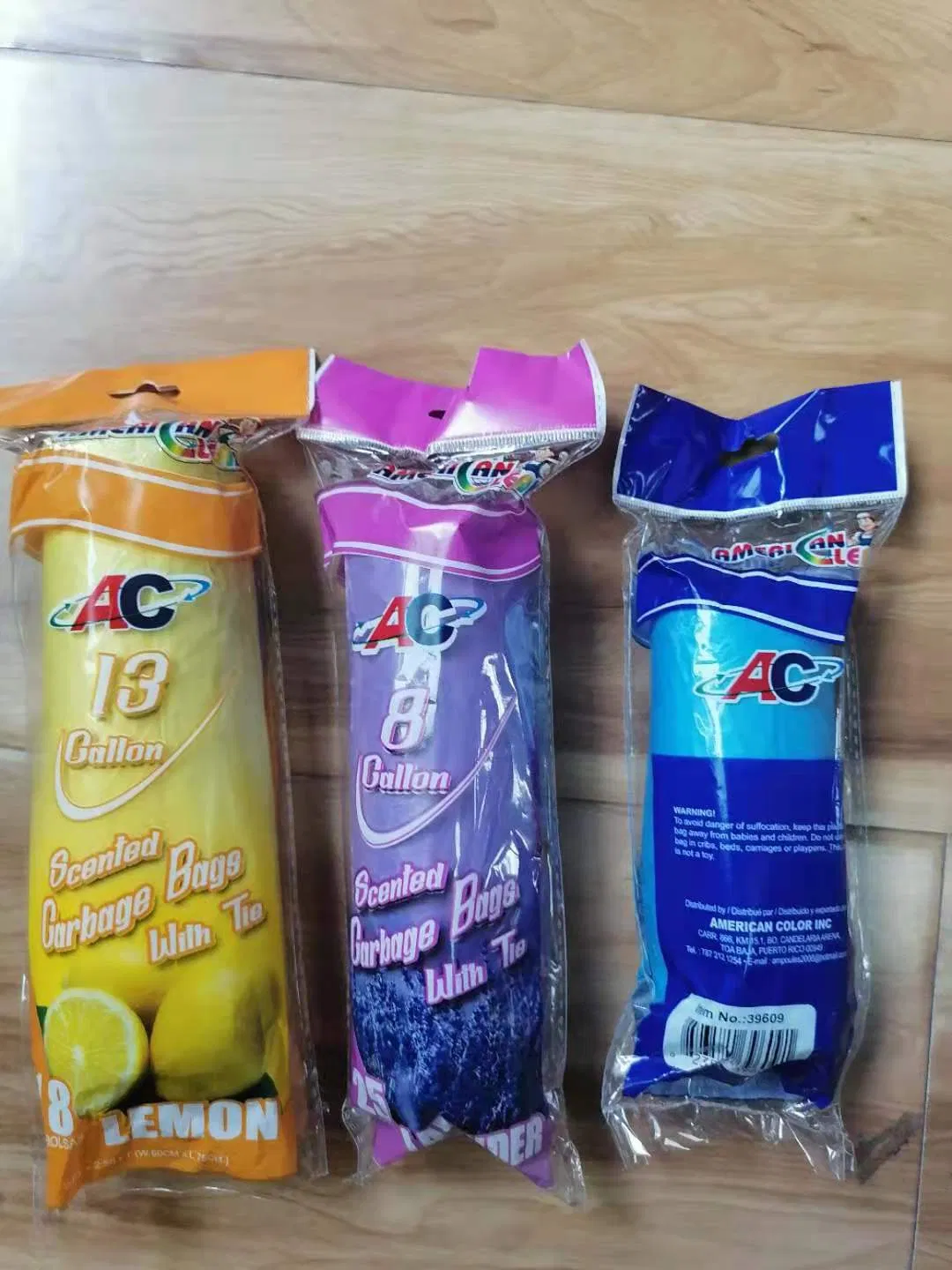 4 8 13 Gallon Colored HDPE Plastic Scented Garbage Bags