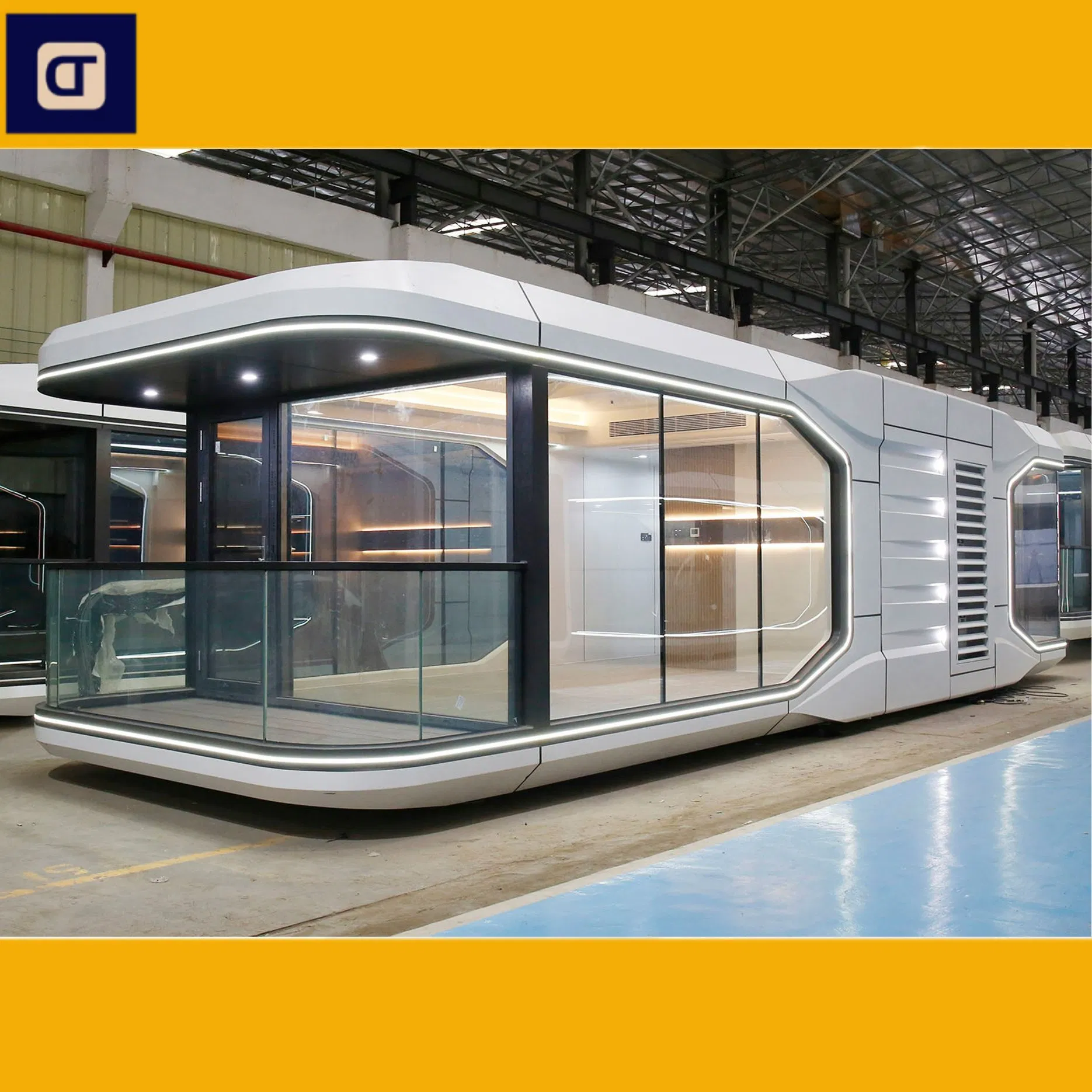 Hotel Capsule House Prefab Modular Steel Mobile Home Hotel Portable Eco Container Capsule House