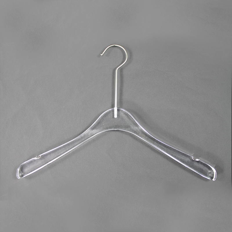 Custom Sizes Clear Acrylic Coat Hanger for Garment Shop/Hotel/Office