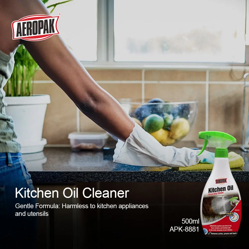 500ml Kitchen Degreaser in Spray Shape Disposable Grease Remover Detergent Liquid Oil Stain Cleaner