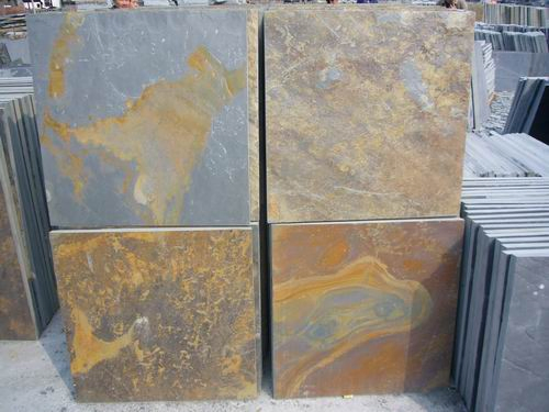 Factory Direct Sales Good Price Outdoor Patio Garden Paving Natural Rusty Slate Stone Floor Tiles