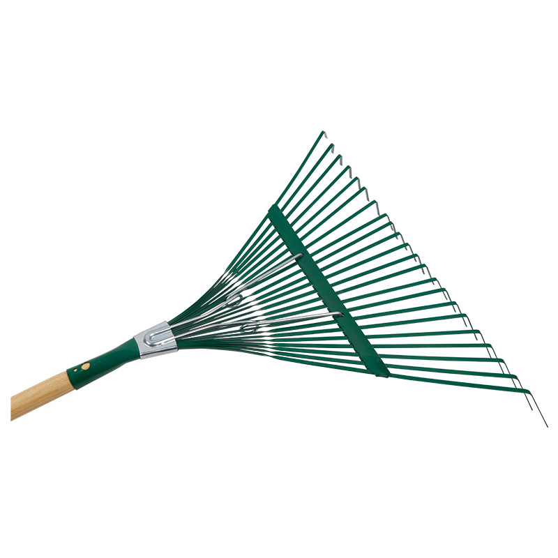 Garden Leaf Rakes, 6FT Rakes for Lawns Heavy Duty 25 Metal Tines