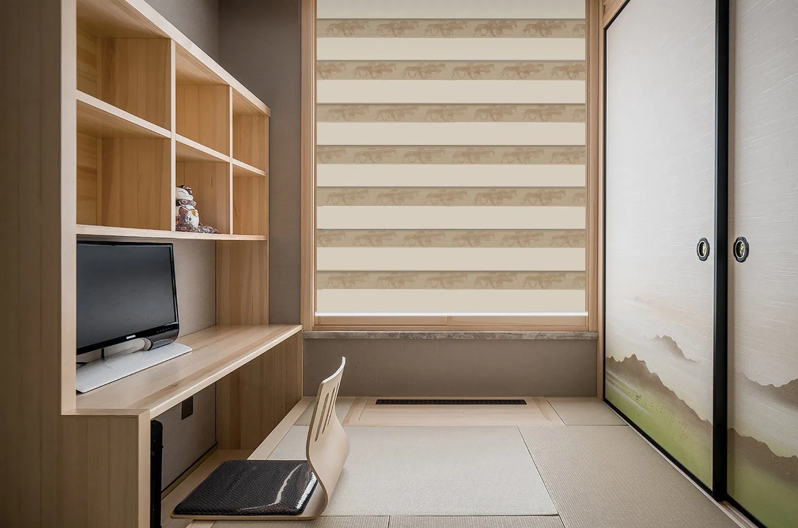 WiFi Alexa Zigbee Double Zebra Shade