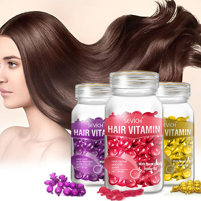 Hair Vitamins Repair Growth Oil Moisturizing Treatment Capsule Hair Serum Oil Capsules