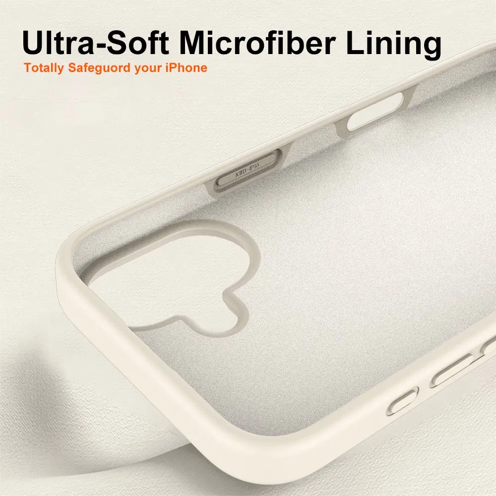 Чехол для iPhone 15/16 из жидкого силикона 7A