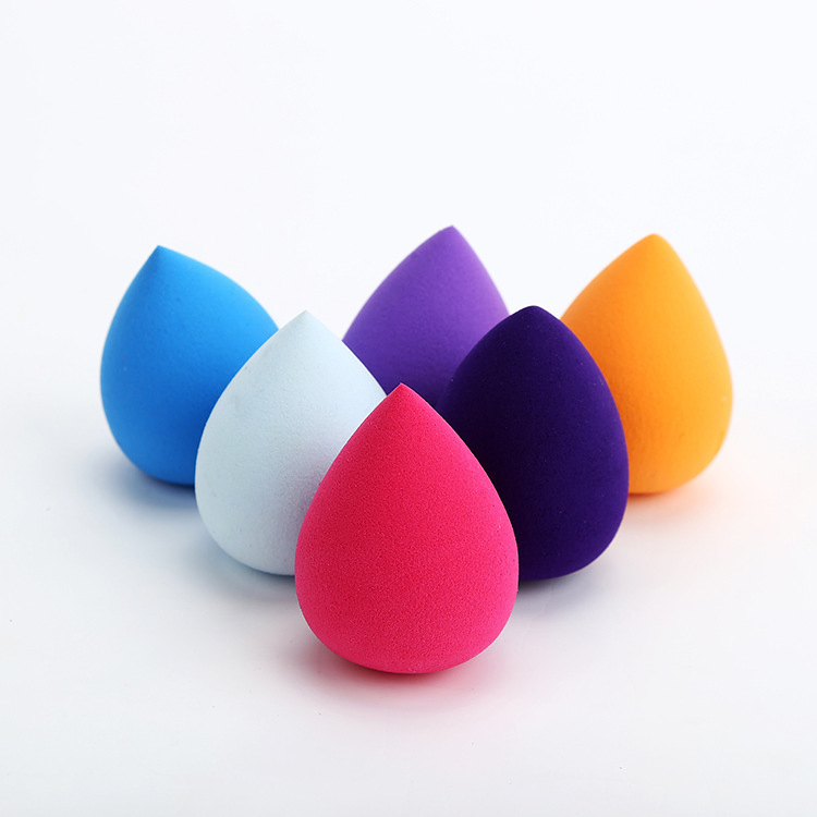 Custom Beauty Egg Gradient Color Large Water Drop Gourd Oblique Cut Color Makeup Egg Makeup Sponge Puff Air Cushion Can Print Logo