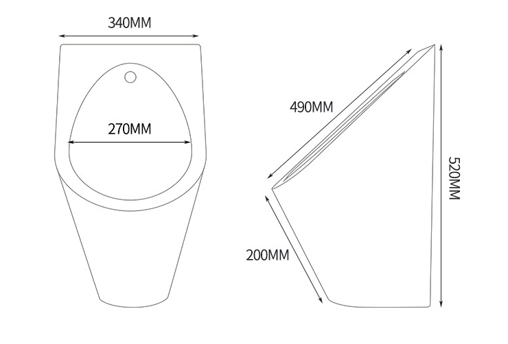 Custom Stainless Steel Wall Mounted Urinal Portable Gold Urinal