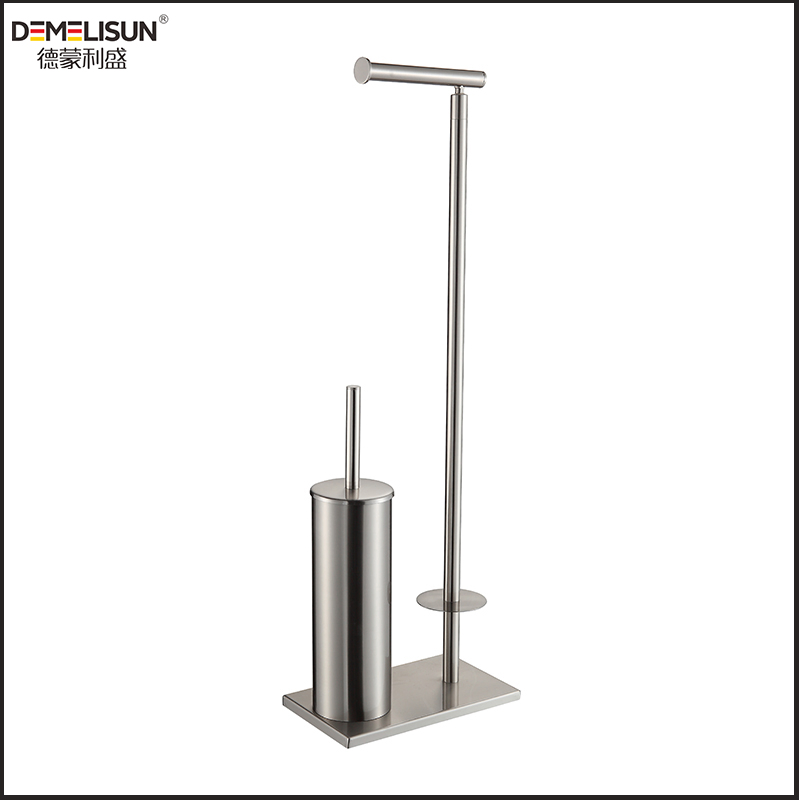 OEM Modern Bathroom Accessories Tissue Paper Holder with Toilet Brush Stand