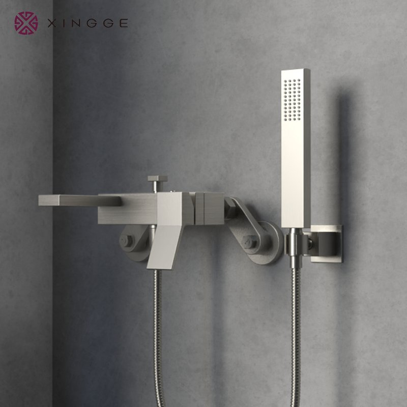 Made of China Chorme/Nickel Matte Chorme Luxury Sanitary Ware Accessories Shower Mixer Set Water Bathroom Brass Shower Set