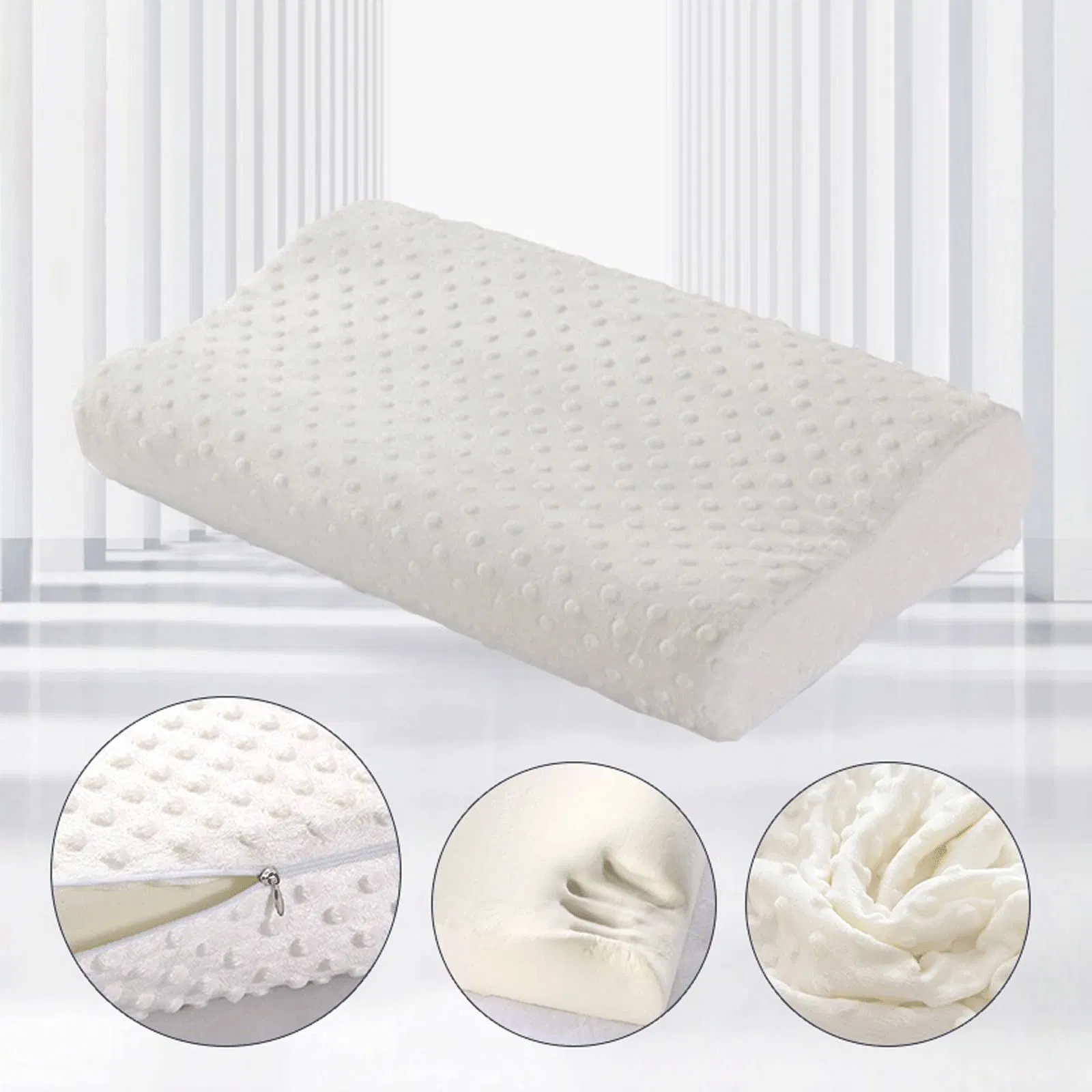 Orthopedic Sleeping Contour Pillow Contour Soft Memory Foam Bubble Shape Pillows