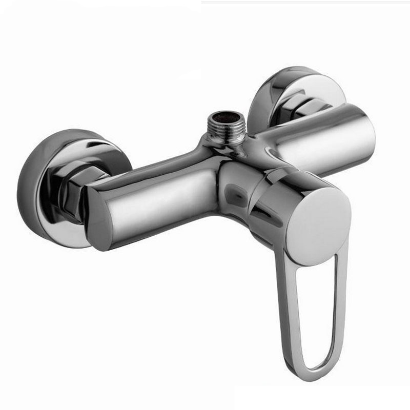 Premium Chrome-Plated Wall-Mount Bath Faucet for Bathrooms