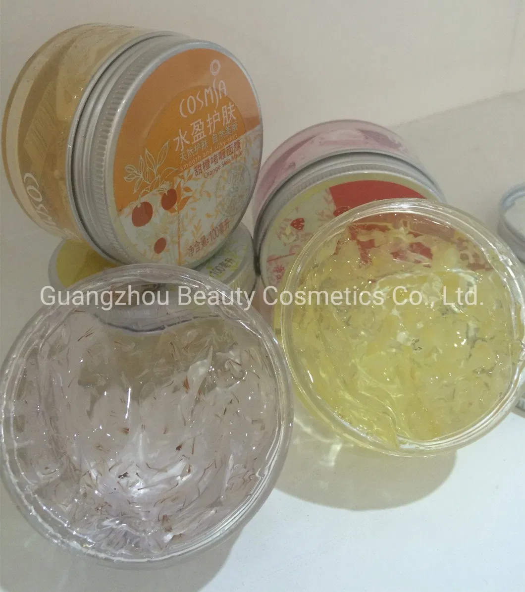 OEM 100ml Natural Flower Petals Face Mask Face Mud Mask