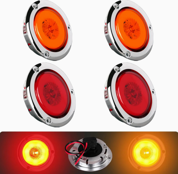 Светодиодный боковой маркер Amber 2/2.5 дюйма для грузовика