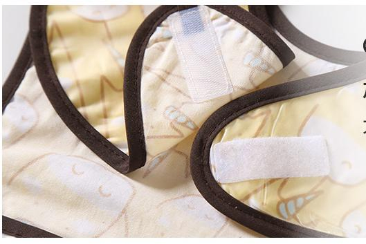 New Baby Saliva Towel Leak-Proof Cotton Children's Rice Pocket Waterproof and Anti-Dirty Baby Bibs