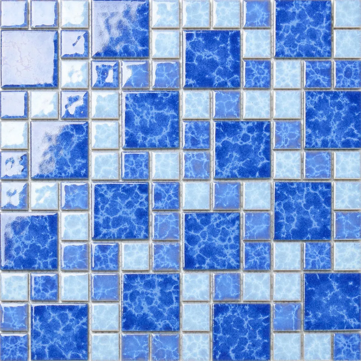 Durable and Stylish Glossy Swimming Floor Mosaic Tiles for Pools