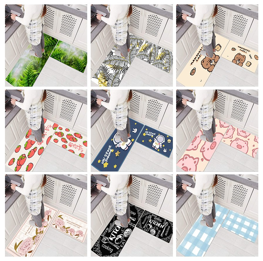 10mm PVC Anti-Fatigue High Rebound Waterproof Rubber Kitchen Mat Rug