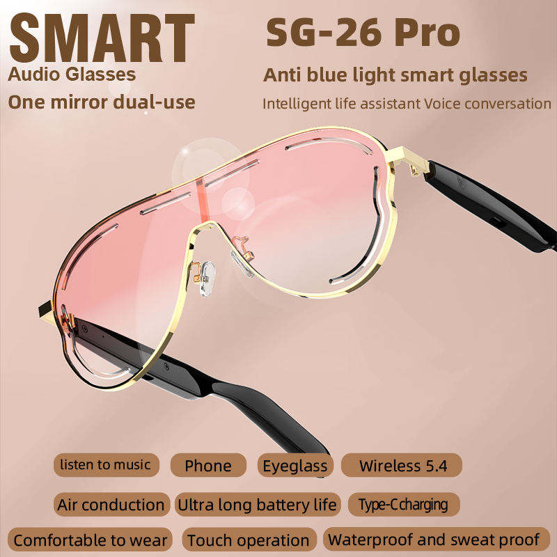 New Arrival Smart Glasses Music Call Voice Assistant Smart Glasses