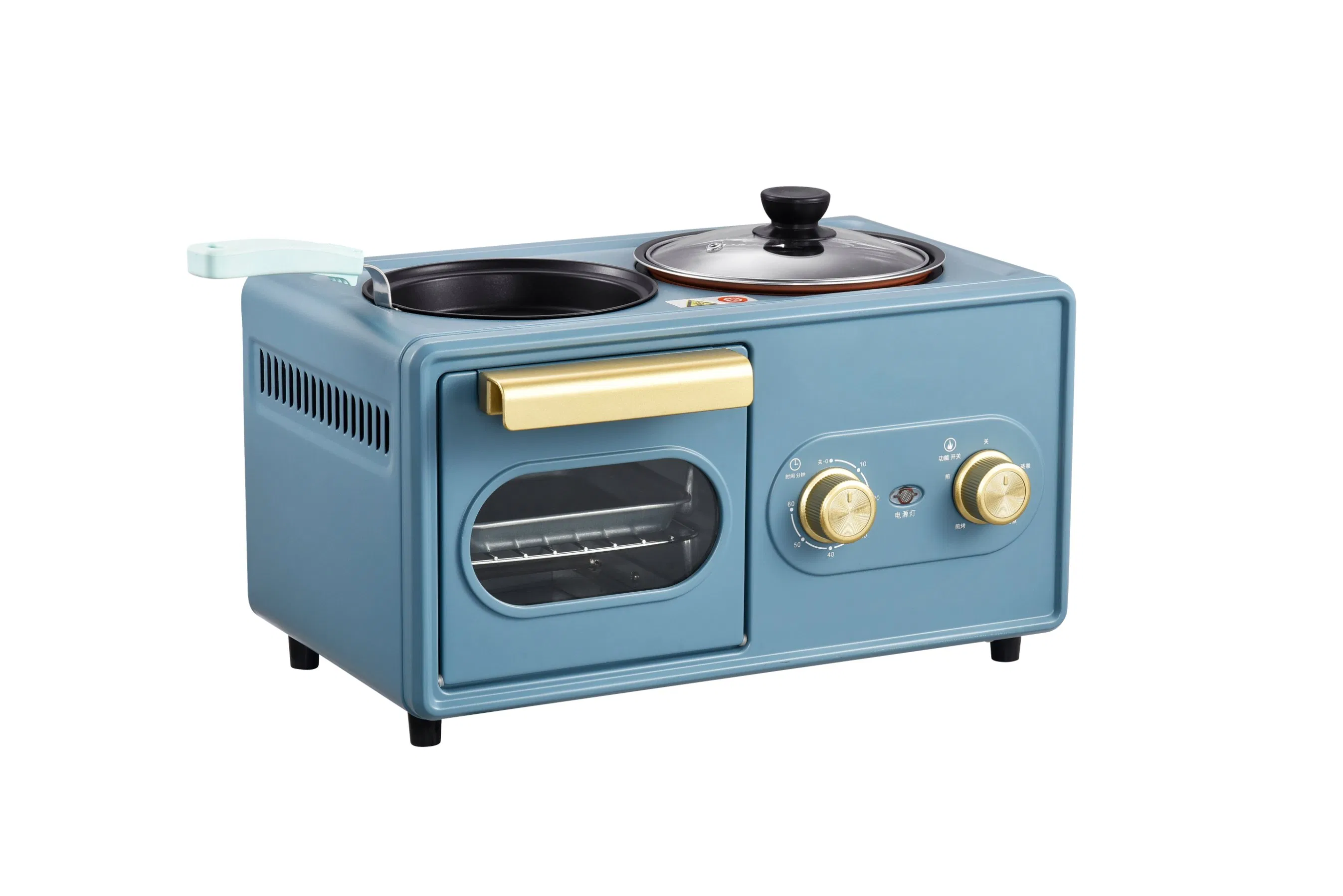 Home Appliances 3 in 1 Breakfast Machine Bread Electric Baking Fry Maker