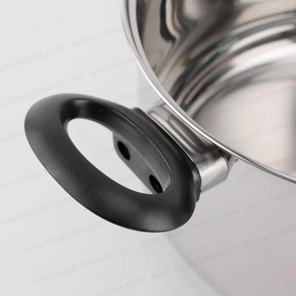 Kitchen Utensils Mirror Polishing 12PCS Black Bakelite Handle Cookware Set