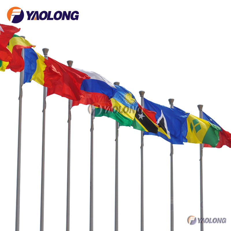 304 304L 316L Stainless Steel Wind Drive Flag Pole Stand for Stadium