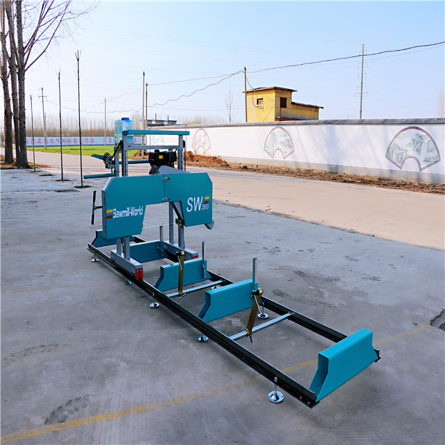 Ленточная пила по дереву портативная горизонтальная