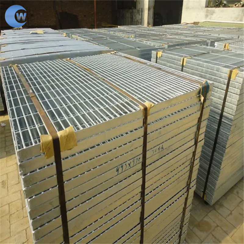 Hot Dipped Galvanized Stair Outdoor Staircase Steel Bar Grating for Trench Cover Drain Grate Floor Grate Manhole Cover Platform Steel Grating
