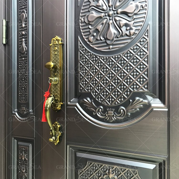 Двойные входные стальные двери Grandsea для дома