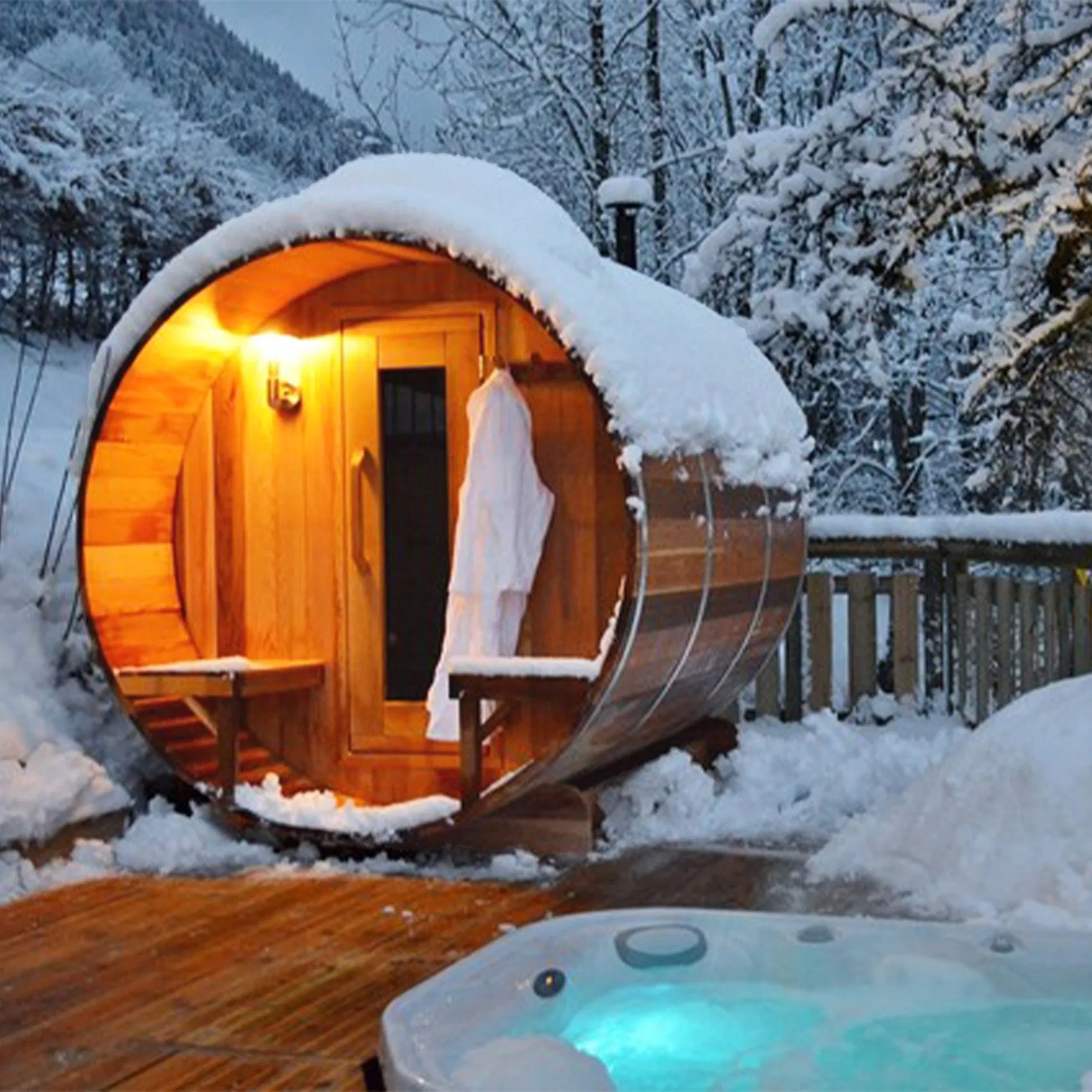 Цилиндрическая сауна Boda для 4-6 человек