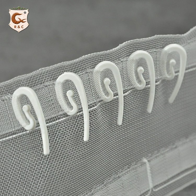 High Quality Plastic Curtain Hooks Pins Windows White Curtain Hook