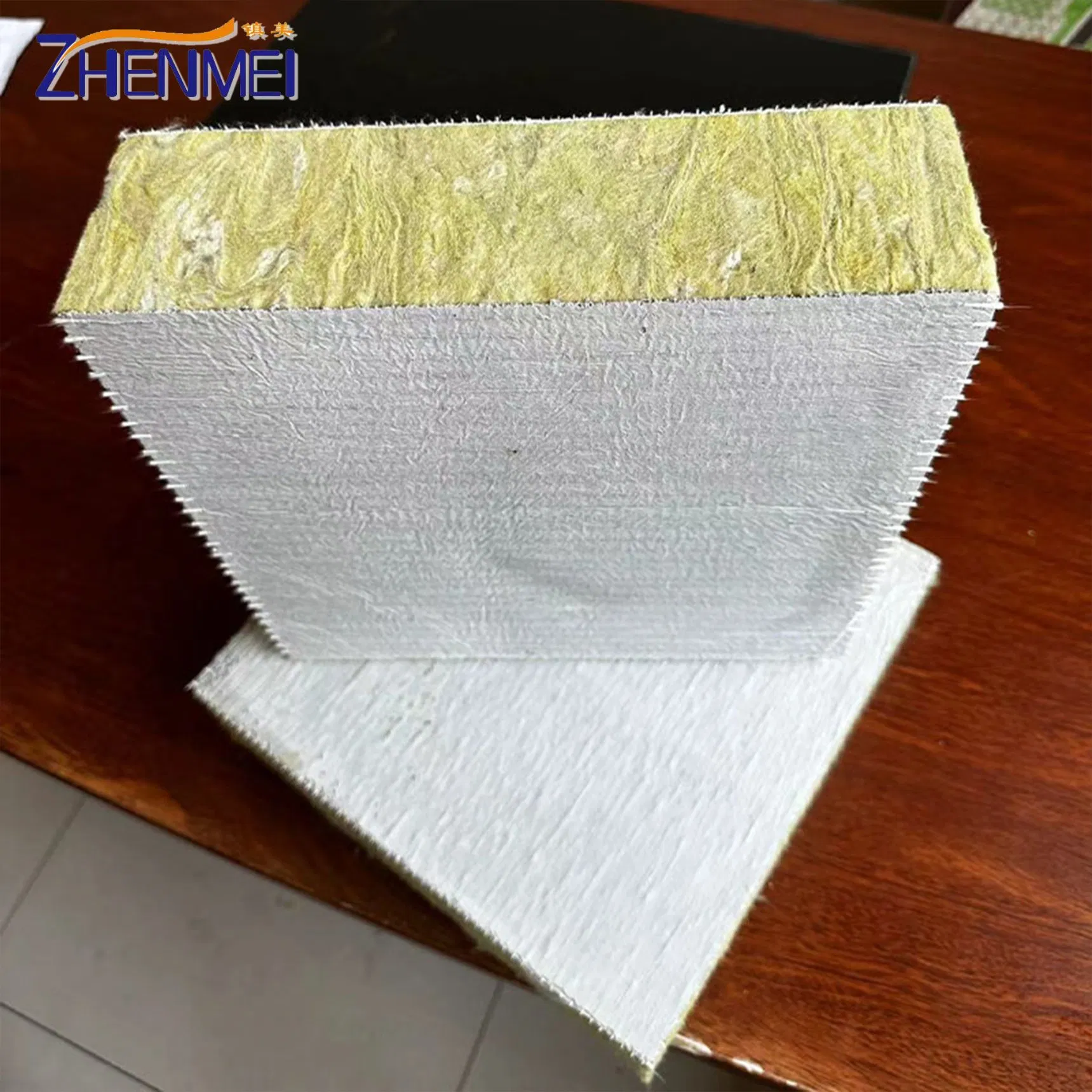 Fire Resistance Boom High Temperature Mineral Composite Rock Wool Board