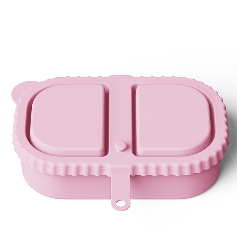Versatile Silicone Snack Container with Secure Lid Closure