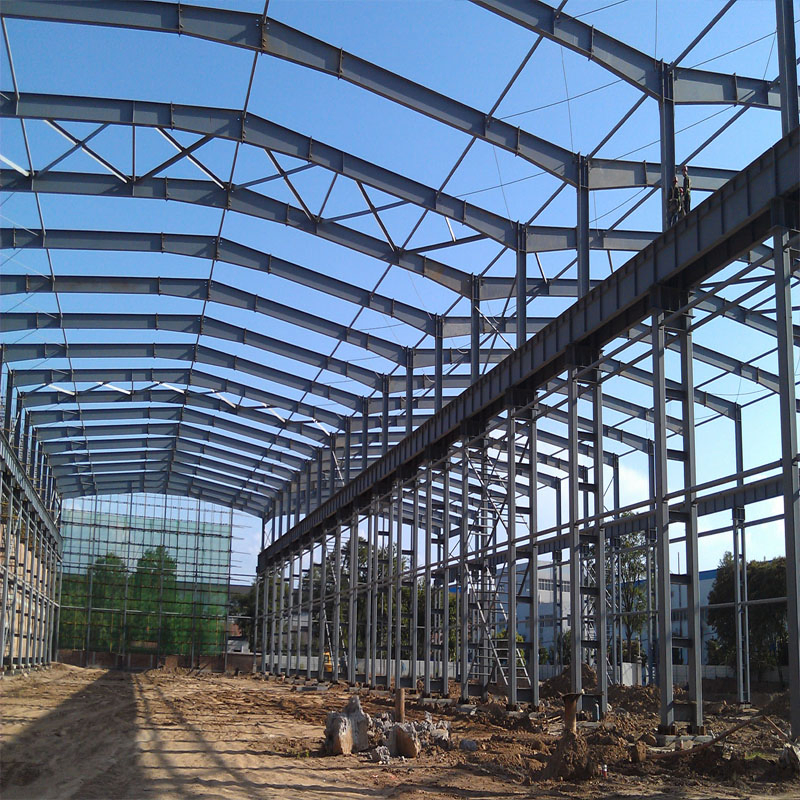 Steel Structure Framed Commercial Office Building Steel Truss Prefab Construction