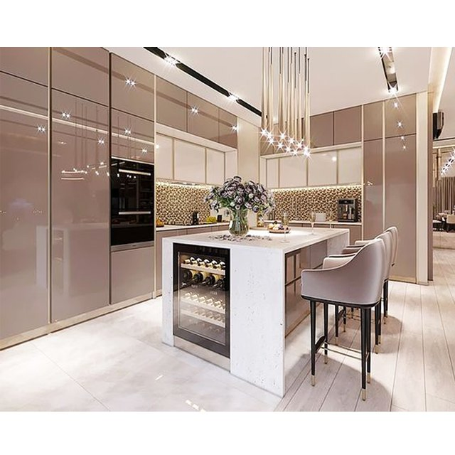 High Glossy Lacquer Home Storage Sales Kitchen Cabinets