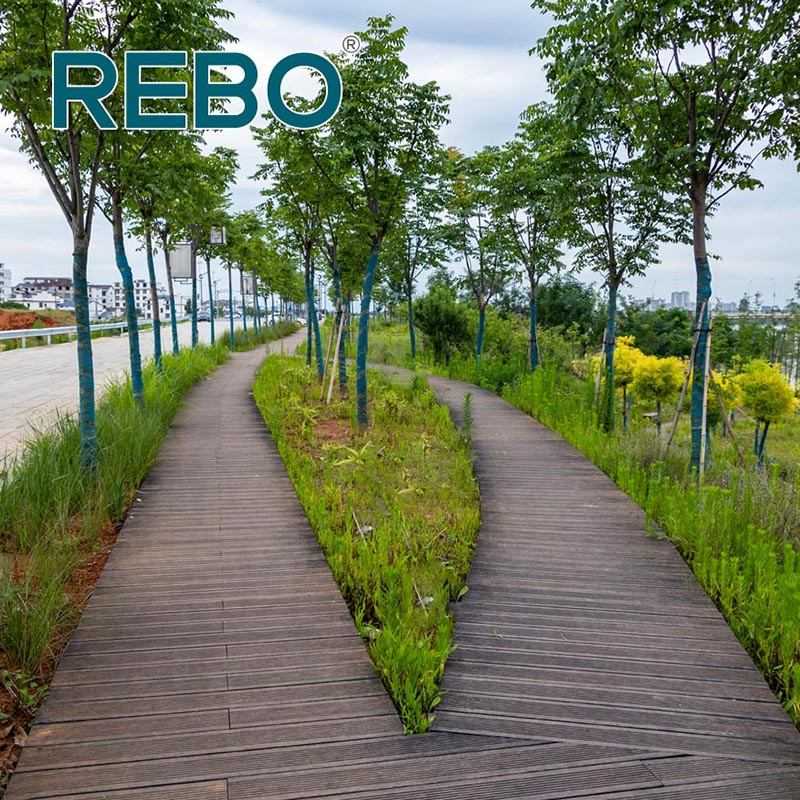 Напольное покрытие из бамбука Outdoor Coffee Color