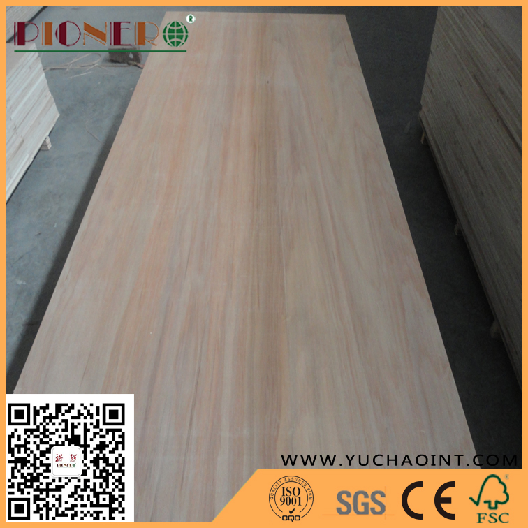 1220X2440X18mm Paulownia Blockboard with Agathis Face