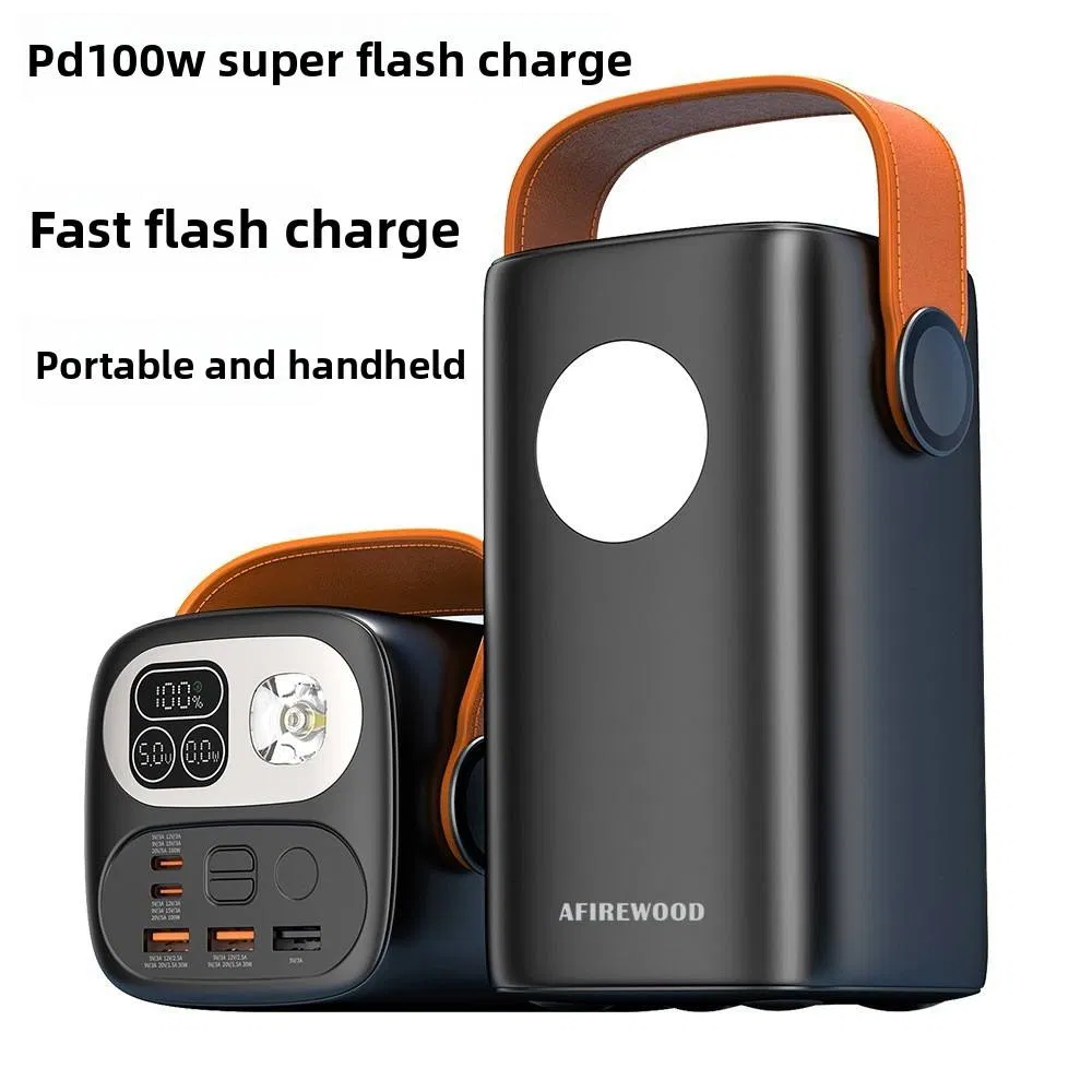 Pd 100W Fast Charging Outdoor Portable Power Bank with Flashlight 60000mAh